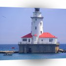 Lighthouses Chicago Harbor Light Illinois A1 Xlarge Canvas