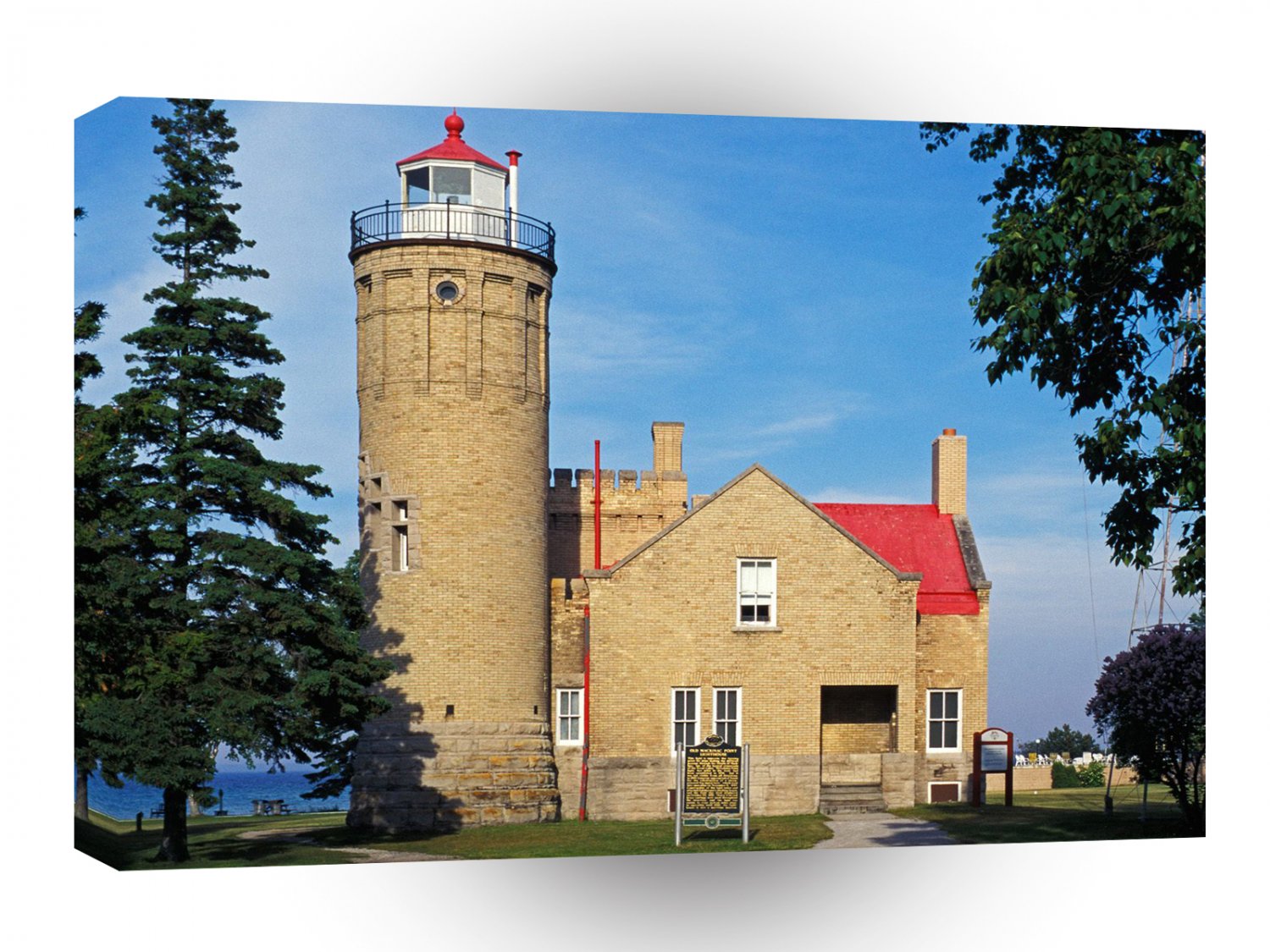 Lighthouses Old Mackinac Point Light Mackinaw City Michigan A1 Xlarge Canvas