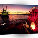 Louisiana Steamboats Mississippi River A1 Xlarge Canvas