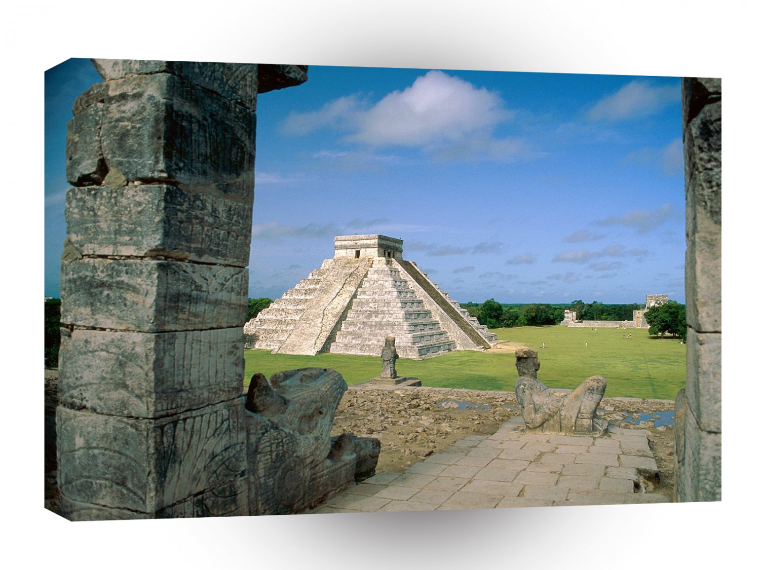 Mexico El Castillo Chichen Itza Mayan Toltec A1 Xlarge Canvas