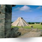 Mexico El Castillo Chichen Itza Mayan Toltec A1 Xlarge Canvas