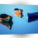 Portugal Moored Rowboats Olhao A1 Xlarge Canvas