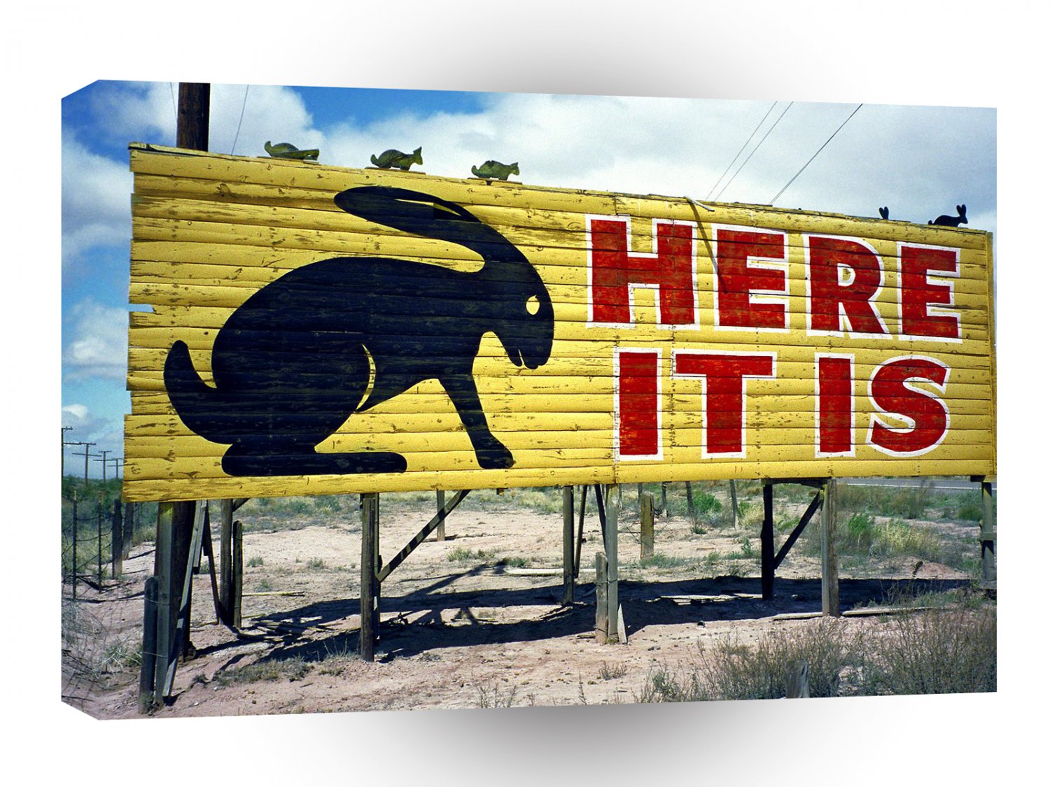 Route 66 Jack Rabbit Trading Post Sign Joseph City Arizona A1 Xlarge Canvas