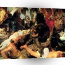 Rubens Hippo Hunt A1 Xlarge Canvas