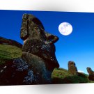 South America Moa Rano Raraku Easter Island Chile A1 Xlarge Canvas