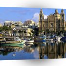 Southern Europe Harborside Msida Malta A1 Xlarge Canvas
