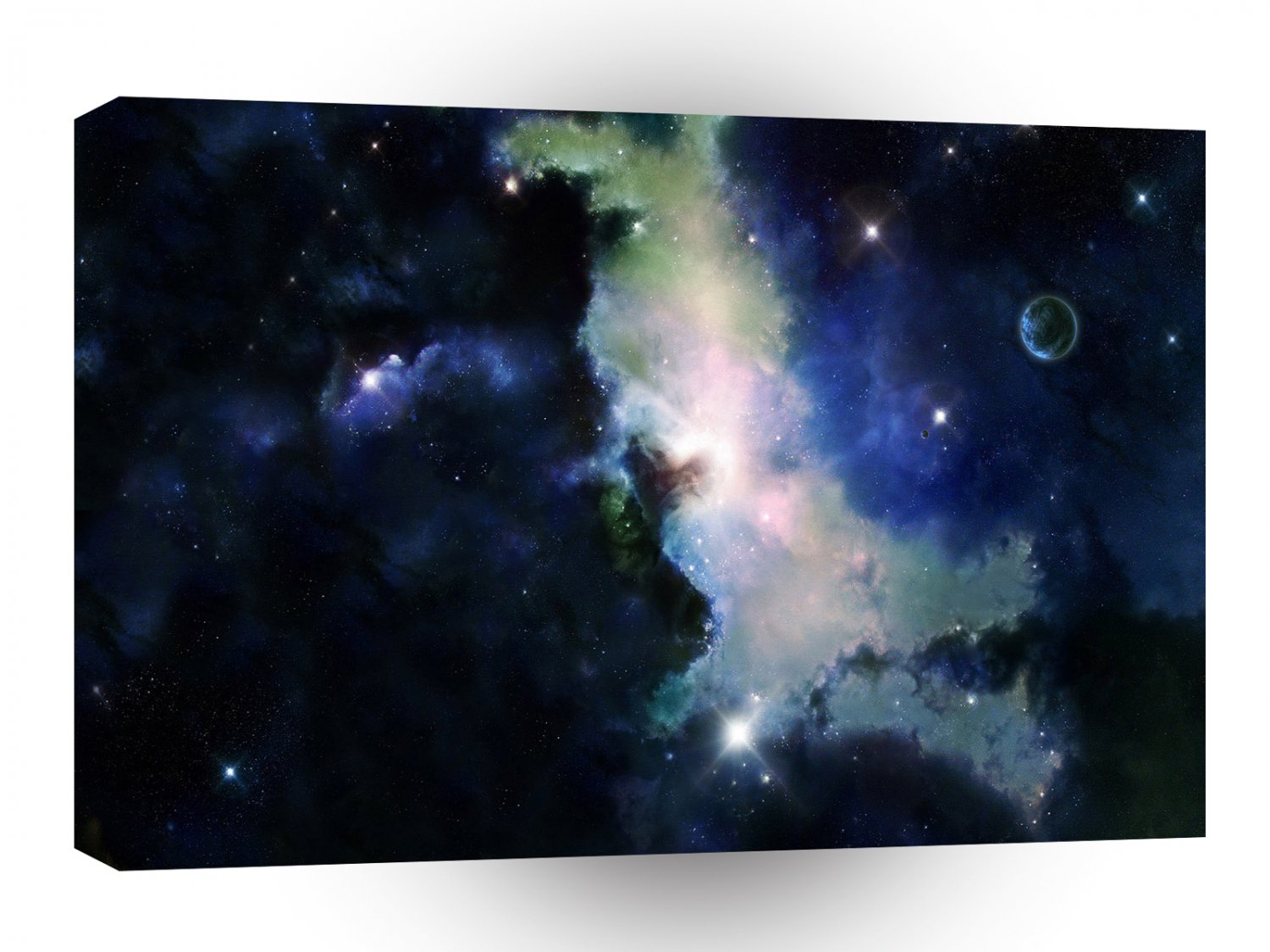 Space Cloudy Nebula Peace A1 Xlarge Canvas