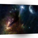 Space Distant Nebula Palnet A1 Xlarge Canvas