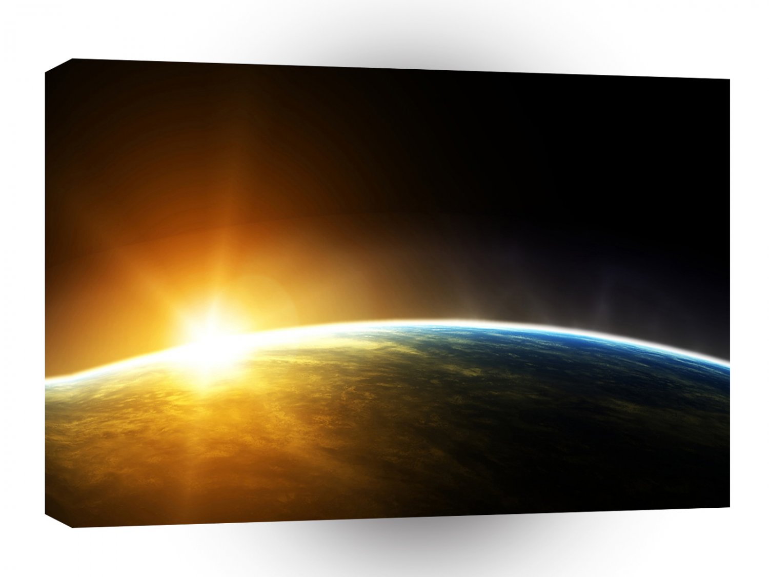 Space Earth Solar Horizon A1 Xlarge Canvas