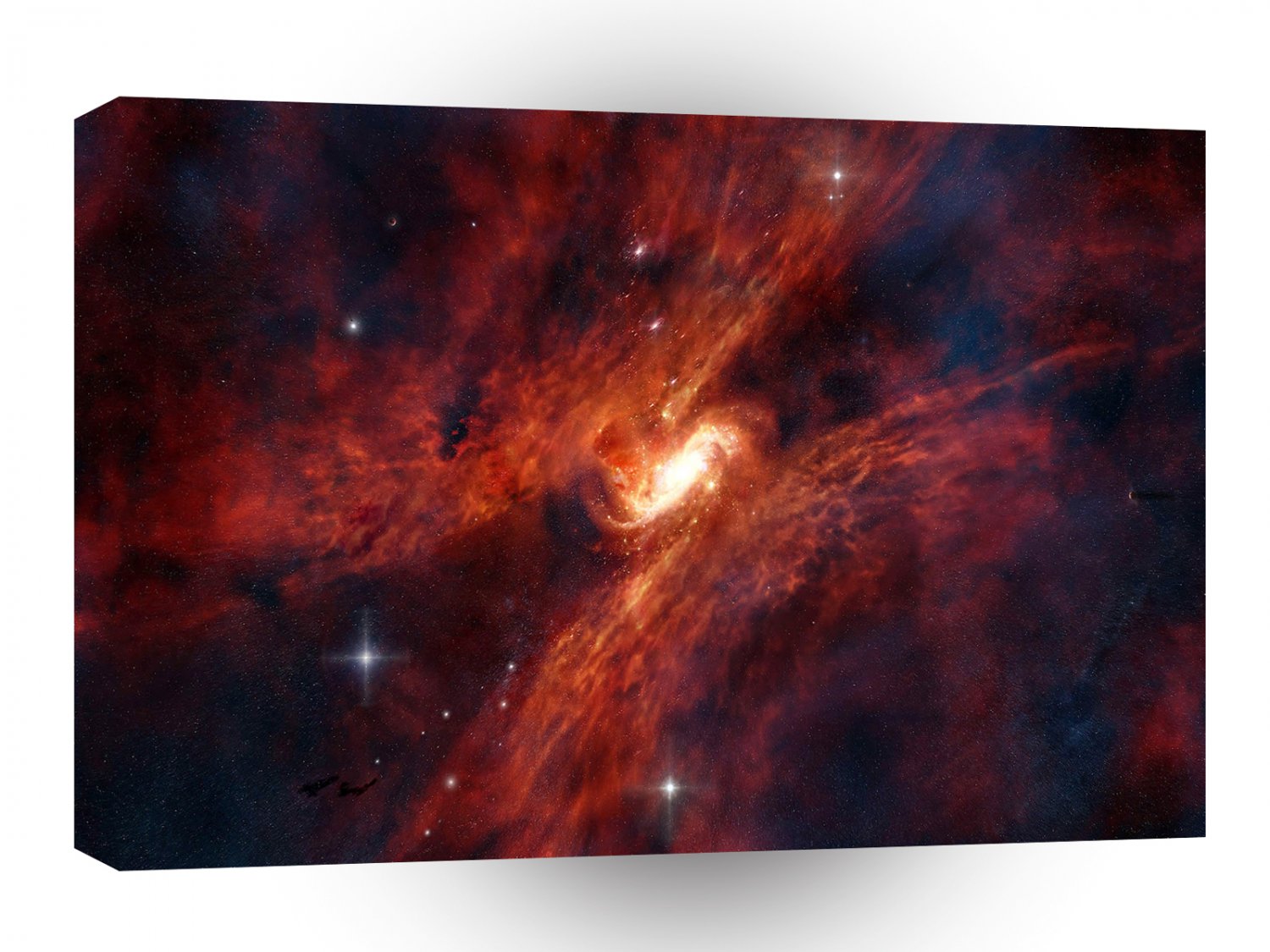 Space Fire Warp Galaxy A1 Xlarge Canvas
