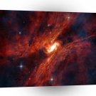 Space Fire Warp Galaxy A1 Xlarge Canvas