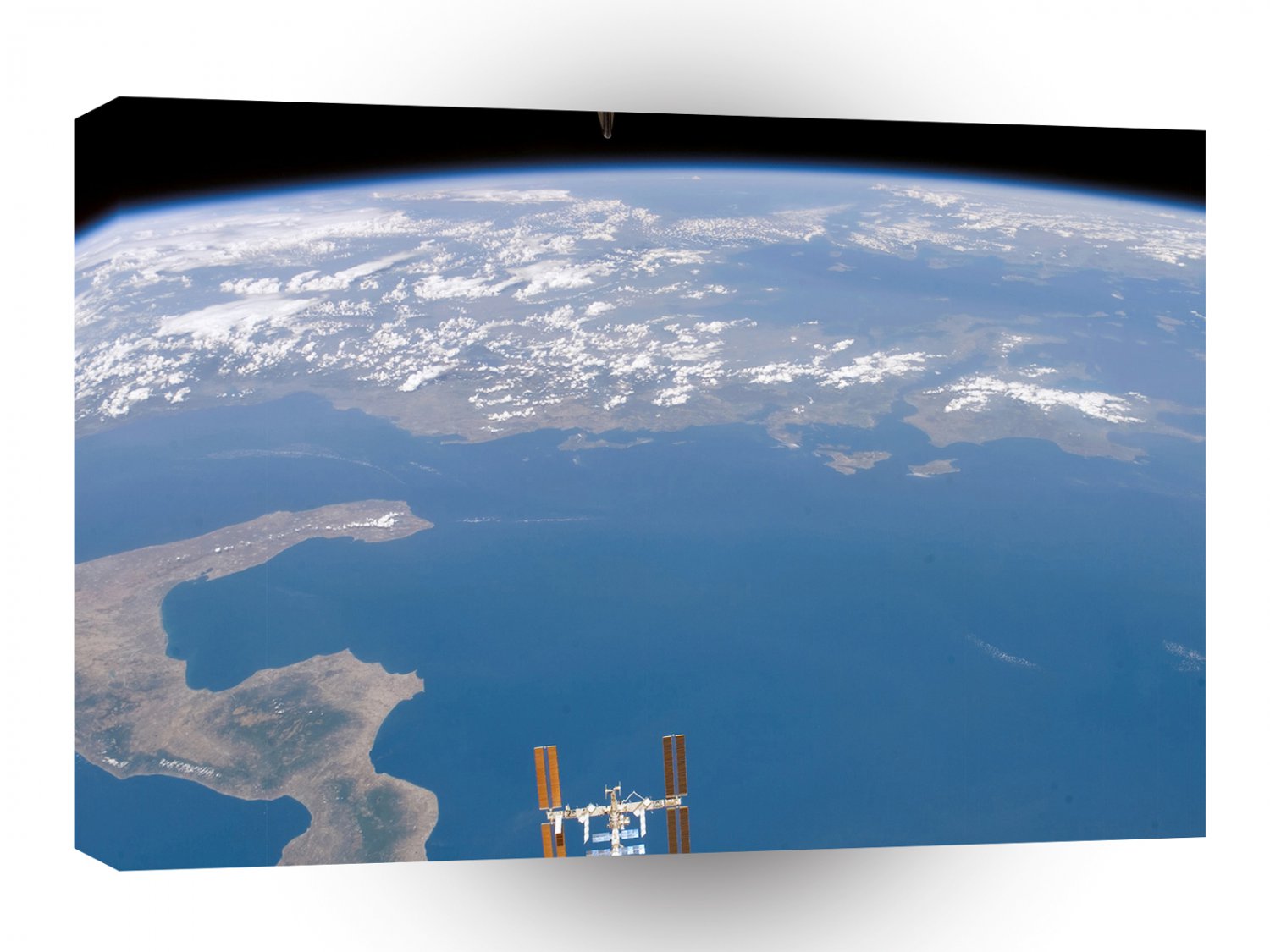 Space Satellite Orbits Earth A1 Xlarge Canvas