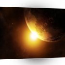 Space Solar Planet Eclipse A1 Xlarge Canvas