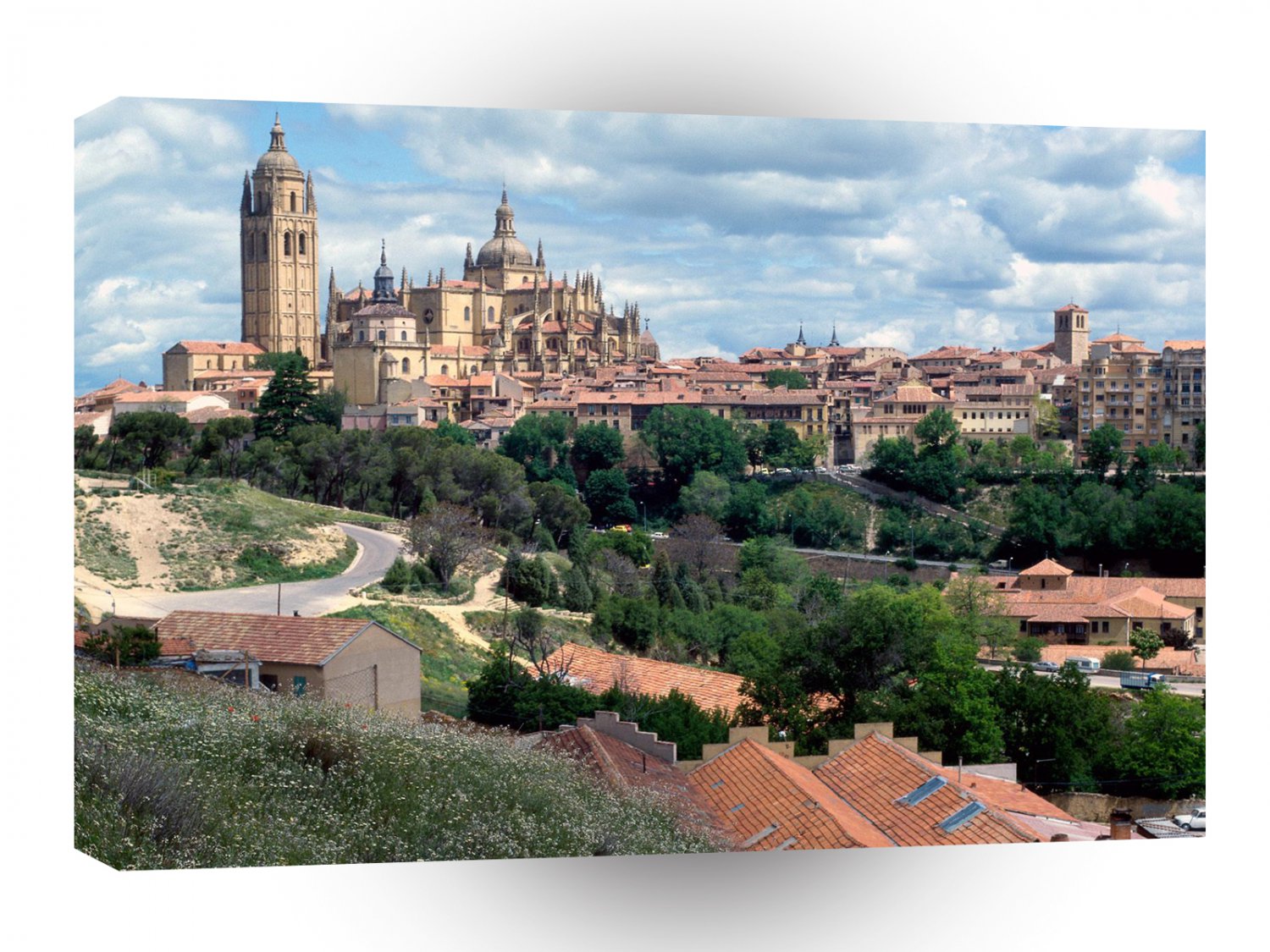 Spain Segovia City Backdrop A1 Xlarge Canvas