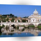 Spain The Vatican Seen Past The Tiber River Rome Italy A1 Xlarge Canvas