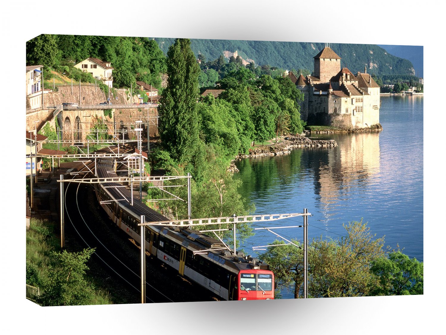 Switzerland Modern Marvels Chateau De Chillon Montreu A1 Xlarge Canvas