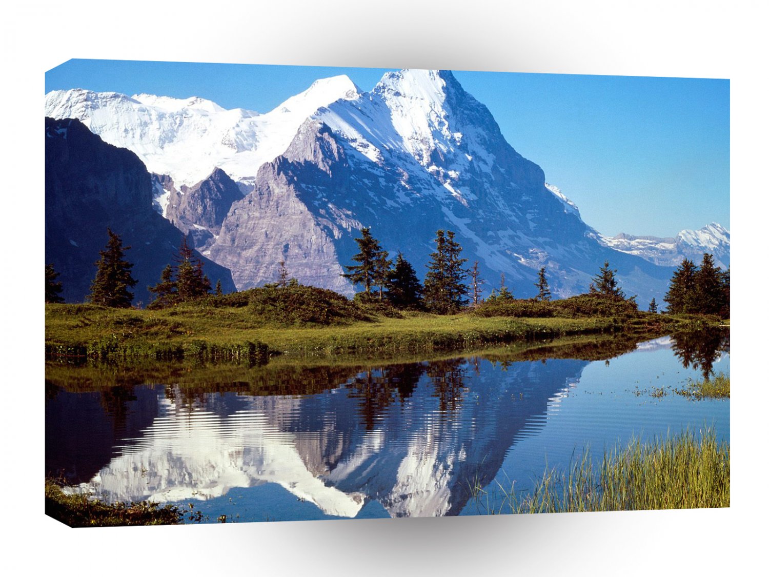 Switzerland Monch And Eiger Grosse Scheidegg A1 Xlarge Canvas