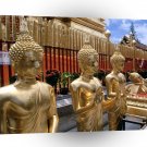 Thailand Golden Bhuddist Monastery Chiang Mai A1 Xlarge Canvas