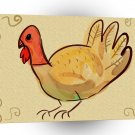 Thanksgiving Texture Turkey A1 Xlarge Canvas