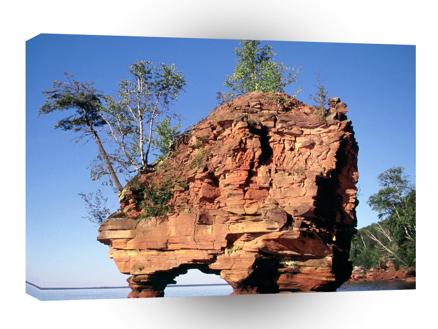 United States Sea Stack Apostle Islands Lakeshore Wisconsin A1 Xlarge Canvas