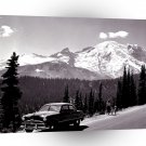 Vintage Mix Mount Rainier Chinook Pass Highway Washington A1 Xlarge Canvas