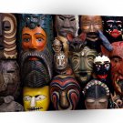 World Cultures Many Masks A1 Xlarge Canvas