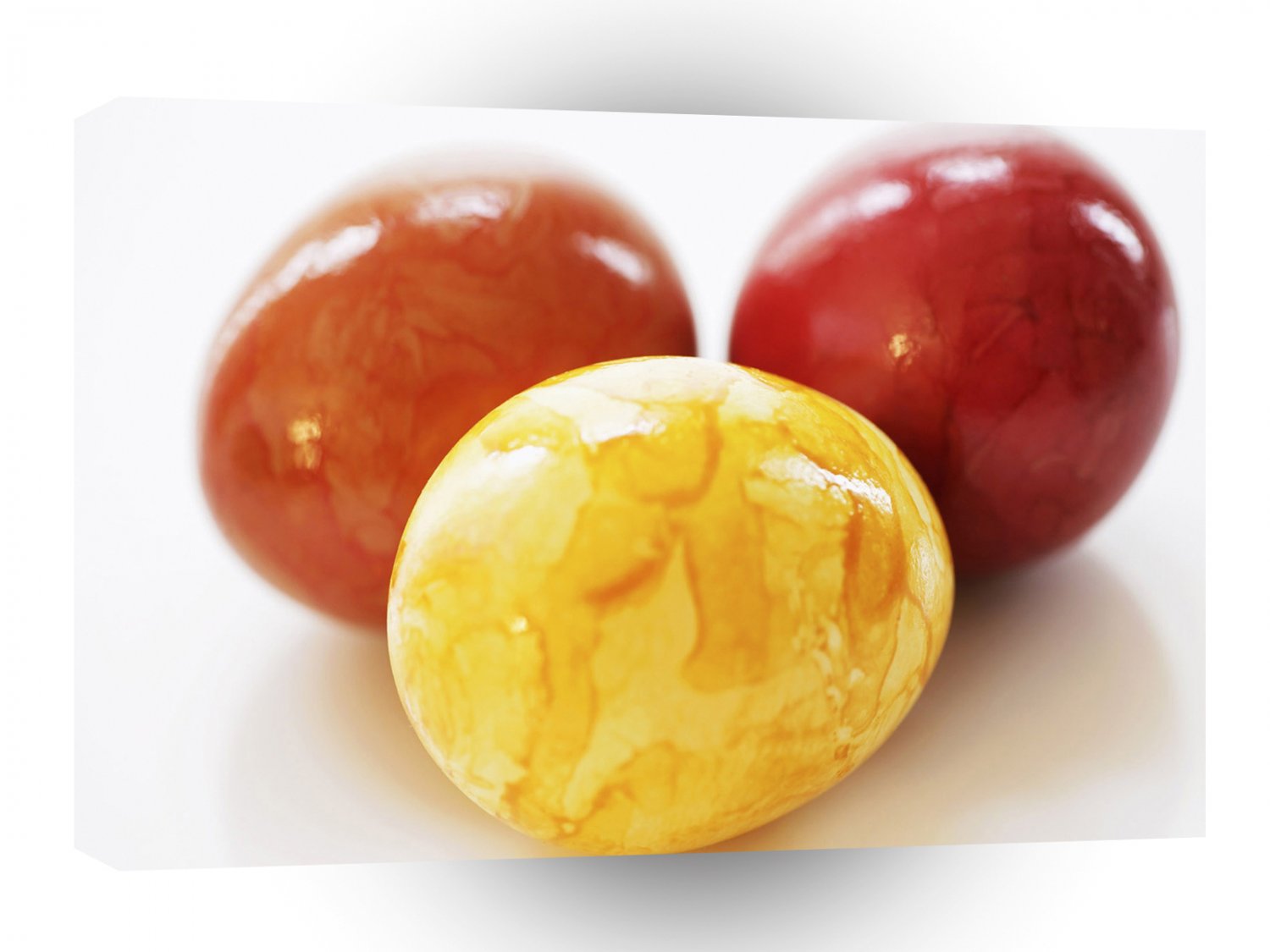 World Easter Eggs Yellow Red Orange A1 Xlarge Canvas