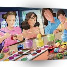 World Easter Family Crafts A1 Xlarge Canvas
