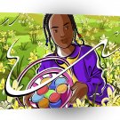 World Easter Family Egg Basket A1 Xlarge Canvas