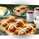 World Easter Hot Cross Bun Tea Butter A1 Xlarge Canvas