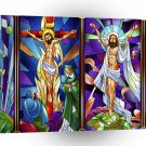 World Easter Religion Church Window Jesus A1 Xlarge Canvas