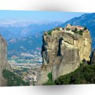 World Greece Monuments Monastery Of Agia Triada Rock A1 Xlarge Canvas