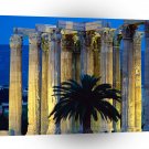 World Greece Monuments Temple Of Olympian Zeus Athens Night A1 Xlarge Canvas