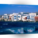 World Greece Sea Day Mykonos Waves A1 Xlarge Canvas
