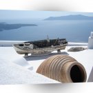 World Greece Sea Day Old Boat Amphora A1 Xlarge Canvas