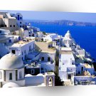 World Greece Sea Day Santorini Sunshine A1 Xlarge Canvas