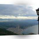 World Greece Sea Day Streetlamp City A1 Xlarge Canvas