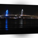 World Greece Sea Night Bridge A1 Xlarge Canvas