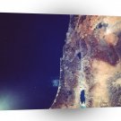 World Space Coast Satellite Imagery Rocky Coastal A1 Xlarge Canvas