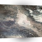 World Space Land Hills Satellite Imagery Snowy Hilltops A1 Xlarge Canvas