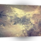 World Space Land Housing Satellite Imagery Desert City A1 Xlarge Canvas