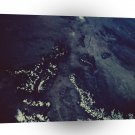 World Space Land Housing Satellite Imagery Small Town A1 Xlarge Canvas