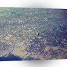 World Space Land River Satellite Imagery Thin Stream A1 Xlarge Canvas