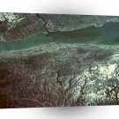 World Space Land River Satellite Imagery Water Through Land A1 Xlarge Canvas