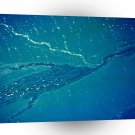 World Space Land River Satellite Imagery Water Waves Valleys A1 Xlarge Canvas