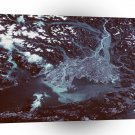 World Space Mountains Lights Satellite Imagery City Lights A1 Xlarge Canvas