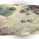 World Space Mountains Roads Satellite Imagery Mountain Surrounded A1 Xlarge Canvas