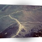 World Space Mountains Roads Satellite Imagery Multiple Roads A1 Xlarge Canvas