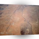 World Space Mountains Roads Satellite Imagery Orange Desert Road A1 Xlarge Canvas