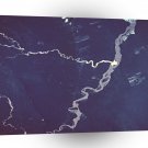 World Space Mountains Roads Satellite Imagery Squiggly Road A1 Xlarge Canvas